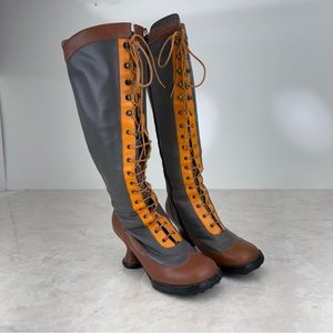 DISCONTINUED RARE COLOURWAY FROM 2011 JOHN FLUEVOG MINI HOTCAKE BOOT 9.5